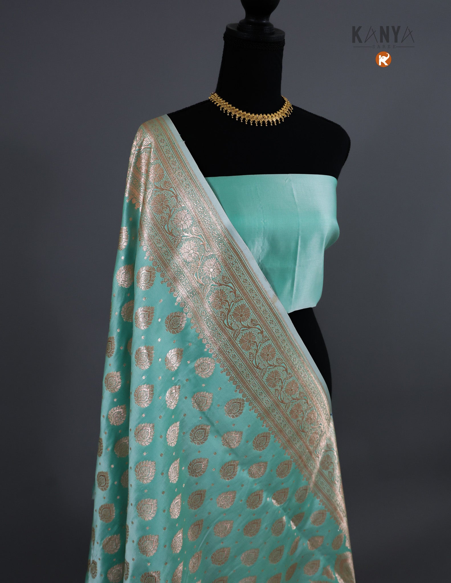 Katan Banarasi Silk with Golden Border